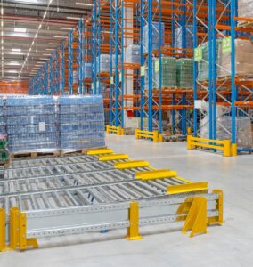 Floor Mounted Gravity Conveyor - Storage Solutions Inc.