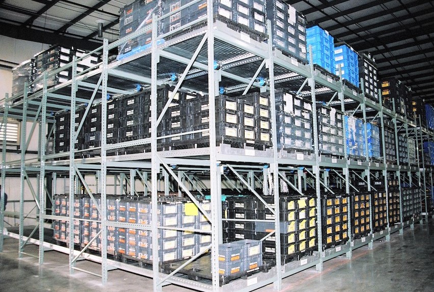 Gravity Flow Rack - Warehouse Optimizers Inc