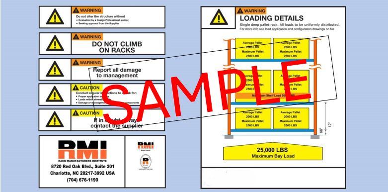 Pallet Rack Capacity Chart